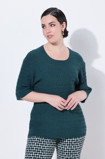 Moda za polnejše Pulover polu rukava plus velikost, xxl, Ulla Popken in Johann Popken (JP1880)