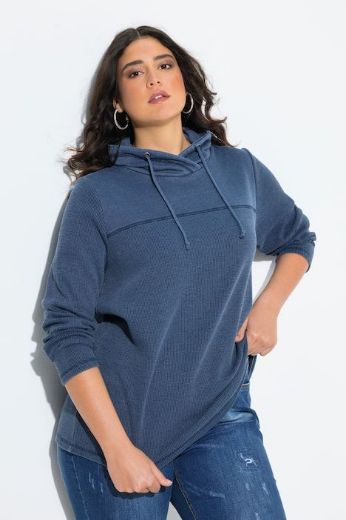 Moda za polnejše Majica dugih rukava s kapuljačom plus velikost, xxl, Ulla Popken in Johann Popken (JP1880)