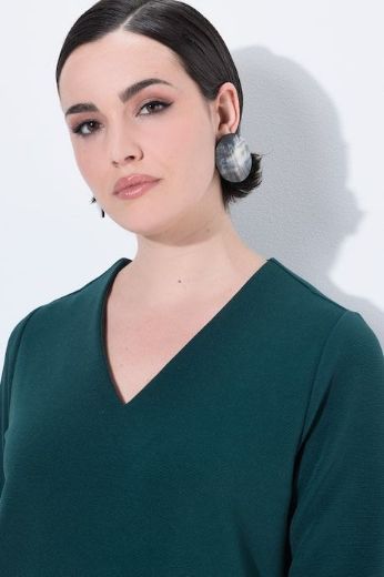 Moda za polnejše Haljina 3/4 rukava V ovratnika plus velikost, xxl, Ulla Popken in Johann Popken (JP1880)
