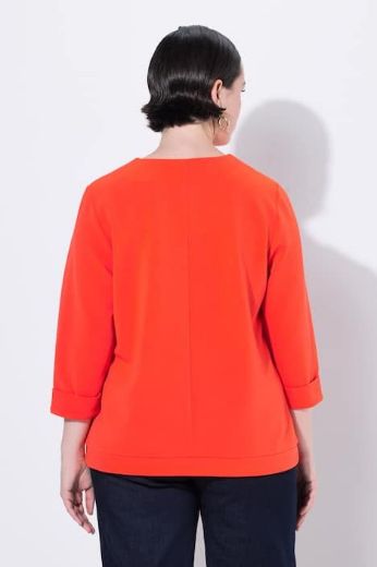 Moda za polnejše Majica 3/4 rukava V ovratnika plus velikost, xxl, Ulla Popken in Johann Popken (JP1880)