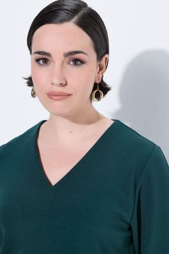 Moda za polnejše Majica 3/4 rukava V ovratnika plus velikost, xxl, Ulla Popken in Johann Popken (JP1880)