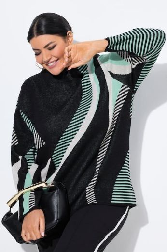 Moda za polnejše Pulover dugih rukava šireg kroja plus velikost, xxl, Ulla Popken in Johann Popken (JP1880)