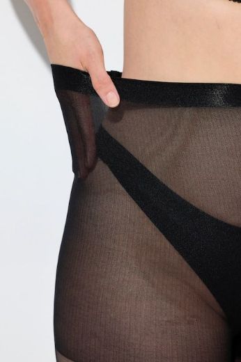 Moda za polnejše Najlonke s motivom srca plus velikost, xxl, Ulla Popken in Johann Popken (JP1880)