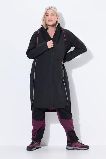 Moda za polnejše Jakna funkcionalna s kapuljačom dužeg kroja plus velikost, xxl, Ulla Popken in Johann Popken (JP1880)