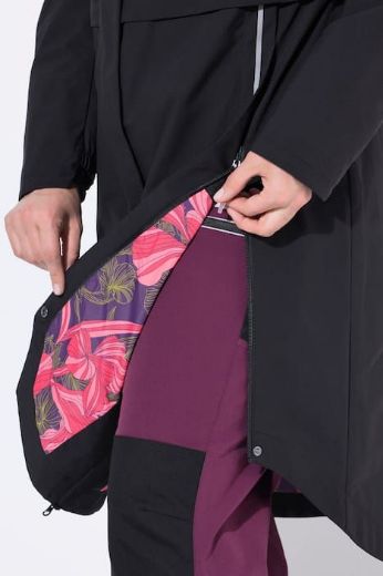 Moda za polnejše Jakna funkcionalna s kapuljačom dužeg kroja plus velikost, xxl, Ulla Popken in Johann Popken (JP1880)