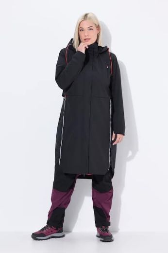 Moda za polnejše Jakna funkcionalna s kapuljačom dužeg kroja plus velikost, xxl, Ulla Popken in Johann Popken (JP1880)