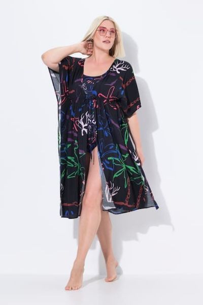 Slika Kaftan kratkih rukava na vezanje