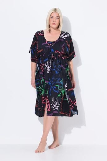 Moda za polnejše Kaftan kratkih rukava na vezanje plus velikost, xxl, Ulla Popken in Johann Popken (JP1880)