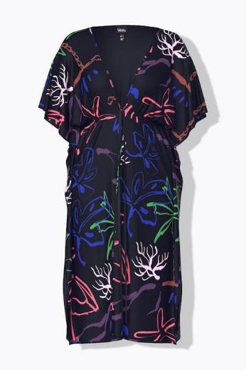 Moda za polnejše Kaftan kratkih rukava na vezanje plus velikost, xxl, Ulla Popken in Johann Popken (JP1880)