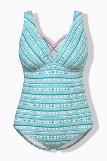 Moda za polnejše Kupaći kostim jednodijelni plus velikost, xxl, Ulla Popken in Johann Popken (JP1880)