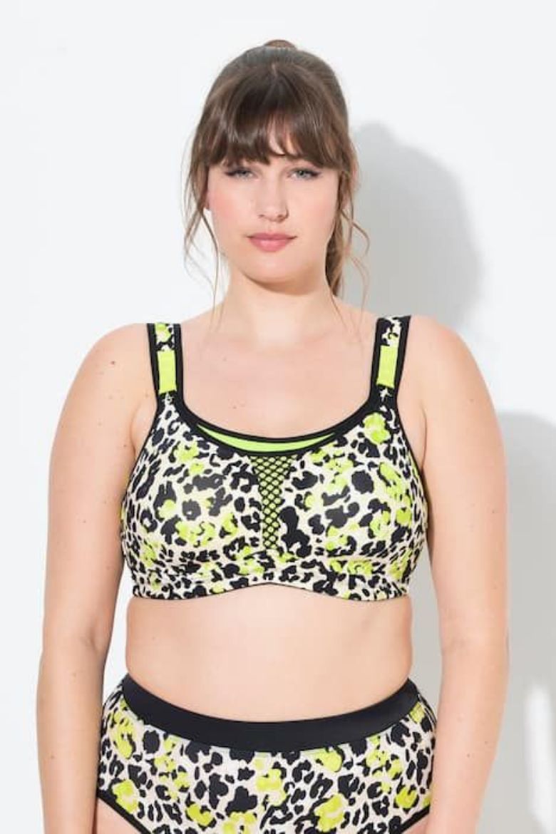 Moda za polnejše Grudnjak sportski s leopard uzorkom plus velikost, xxl, Ulla Popken in Johann Popken (JP1880)