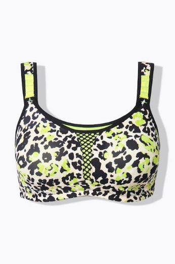 Moda za polnejše Grudnjak sportski s leopard uzorkom plus velikost, xxl, Ulla Popken in Johann Popken (JP1880)