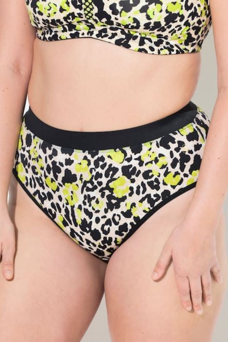 Moda za polnejše Gaćice midi s leopard uzorkom plus velikost, xxl, Ulla Popken in Johann Popken (JP1880)