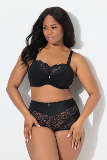 Moda za polnejše Grudnjak sa žicom s dodatkom ukrasne čipke plus velikost, xxl, Ulla Popken in Johann Popken (JP1880)