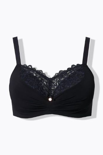 Moda za polnejše Grudnjak sa žicom s dodatkom ukrasne čipke plus velikost, xxl, Ulla Popken in Johann Popken (JP1880)