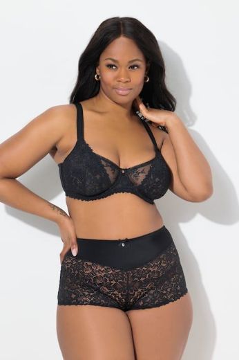 Moda za polnejše Grudnjak sa žicom s dodatkom ukrasne čipke plus velikost, xxl, Ulla Popken in Johann Popken (JP1880)