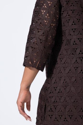 Moda za polnejše Tunika 3/4 rukava V ovratnika plus velikost, xxl, Ulla Popken in Johann Popken (JP1880)