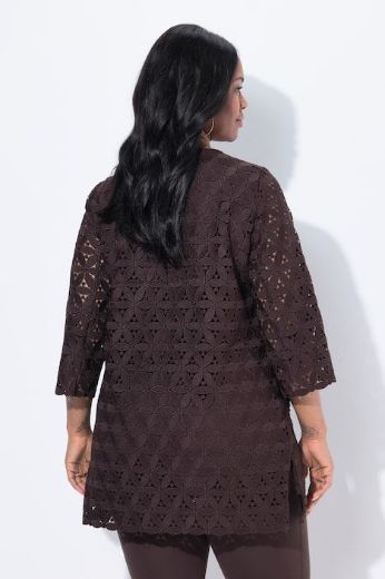 Moda za polnejše Tunika 3/4 rukava V ovratnika plus velikost, xxl, Ulla Popken in Johann Popken (JP1880)