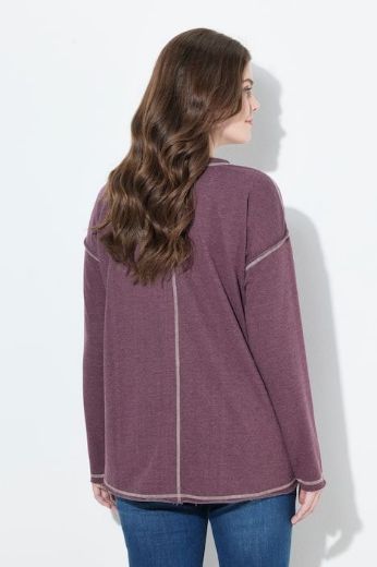 Moda za polnejše Majica dugih rukava V ovratnika plus velikost, xxl, Ulla Popken in Johann Popken (JP1880)