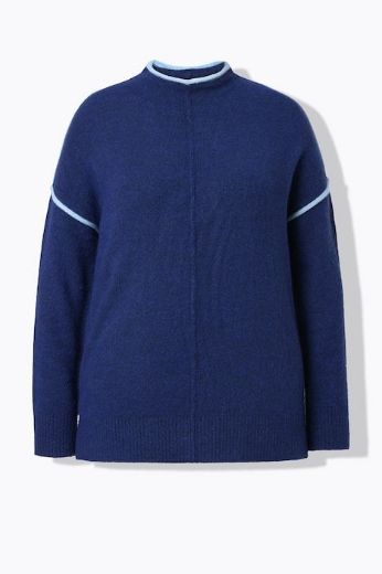 Moda za polnejše Pulover dugih rukava šireg kroja plus velikost, xxl, Ulla Popken in Johann Popken (JP1880)