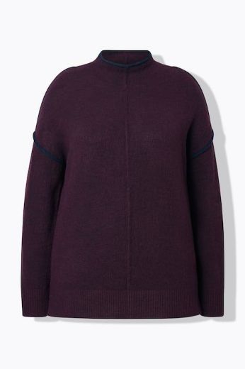 Moda za polnejše Pulover dugih rukava šireg kroja plus velikost, xxl, Ulla Popken in Johann Popken (JP1880)