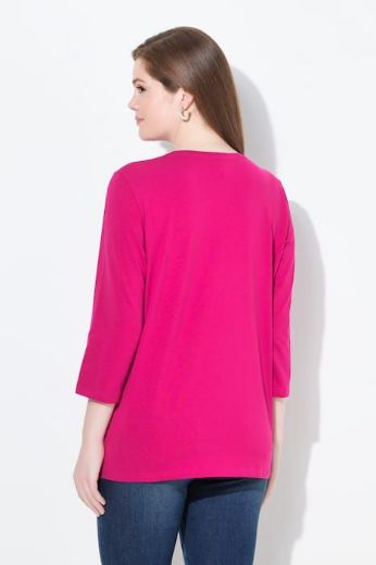 Moda za polnejše Majica 3/4 rukava V ovratnika plus velikost, xxl, Ulla Popken in Johann Popken (JP1880)