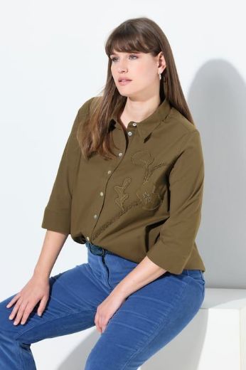 Moda za polnejše Košulja 3/4 rukava plus velikost, xxl, Ulla Popken in Johann Popken (JP1880)