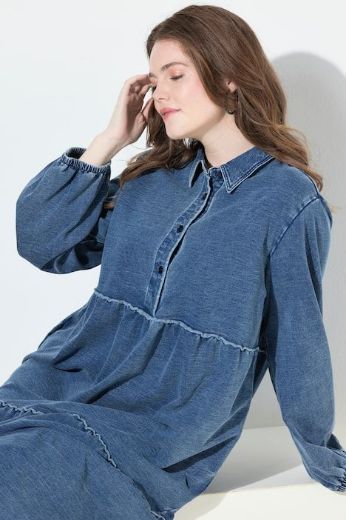 Moda za polnejše Haljina midi dugih rukava plus velikost, xxl, Ulla Popken in Johann Popken (JP1880)