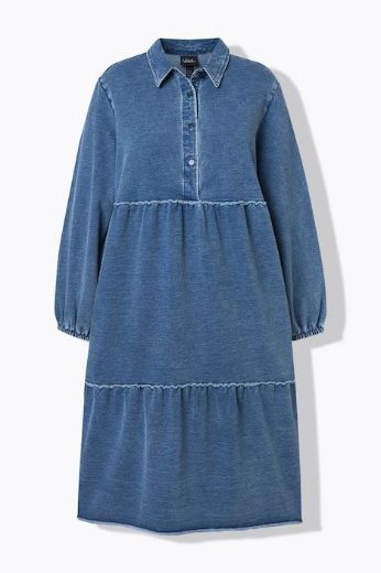 Moda za polnejše Haljina midi dugih rukava plus velikost, xxl, Ulla Popken in Johann Popken (JP1880)