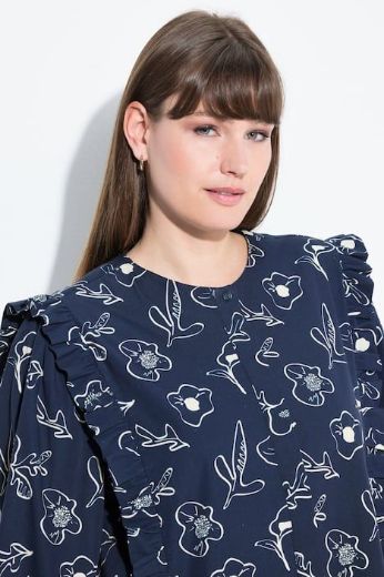 Moda za polnejše Bluza dugih rukava A kroja plus velikost, xxl, Ulla Popken in Johann Popken (JP1880)