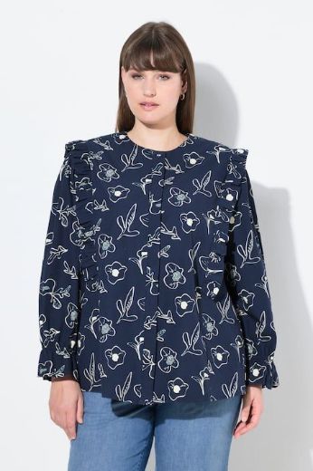 Moda za polnejše Bluza dugih rukava A kroja plus velikost, xxl, Ulla Popken in Johann Popken (JP1880)