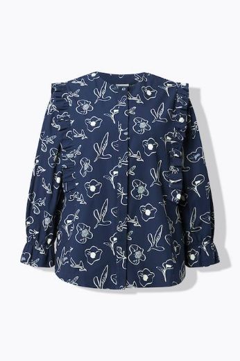 Moda za polnejše Bluza dugih rukava A kroja plus velikost, xxl, Ulla Popken in Johann Popken (JP1880)