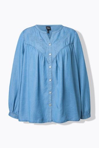 Moda za polnejše Bluza dugih rukava A kroja plus velikost, xxl, Ulla Popken in Johann Popken (JP1880)