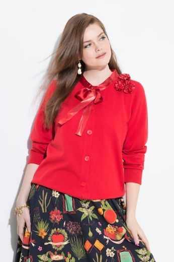 Moda za polnejše Kardigan na kopčanje plus velikost, xxl, Ulla Popken in Johann Popken (JP1880)