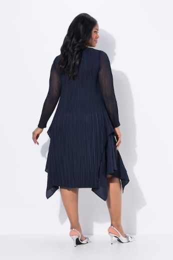 Moda za polnejše Haljina dugih rukava A kroja plus velikost, xxl, Ulla Popken in Johann Popken (JP1880)