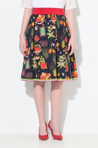 Moda za polnejše Suknja A kroja plus velikost, xxl, Ulla Popken in Johann Popken (JP1880)