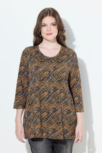 Moda za polnejše Majica 3/4 rukava A kroja plus velikost, xxl, Ulla Popken in Johann Popken (JP1880)