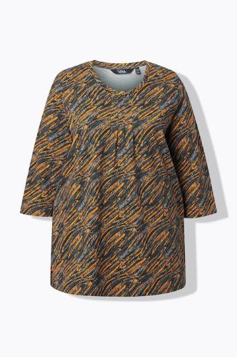 Moda za polnejše Majica 3/4 rukava A kroja plus velikost, xxl, Ulla Popken in Johann Popken (JP1880)