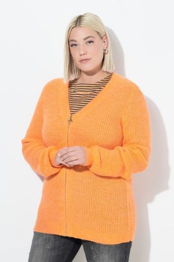 Moda za polnejše Kardigan s patentnim zatvaračem plus velikost, xxl, Ulla Popken in Johann Popken (JP1880)