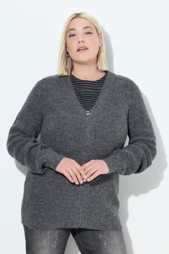 Moda za polnejše Kardigan s patentnim zatvaračem plus velikost, xxl, Ulla Popken in Johann Popken (JP1880)