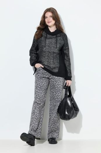 Moda za polnejše Traperice s leopard uzorkom plus velikost, xxl, Ulla Popken in Johann Popken (JP1880)