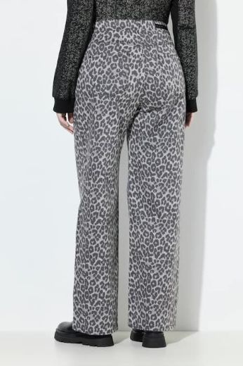 Moda za polnejše Traperice s leopard uzorkom plus velikost, xxl, Ulla Popken in Johann Popken (JP1880)