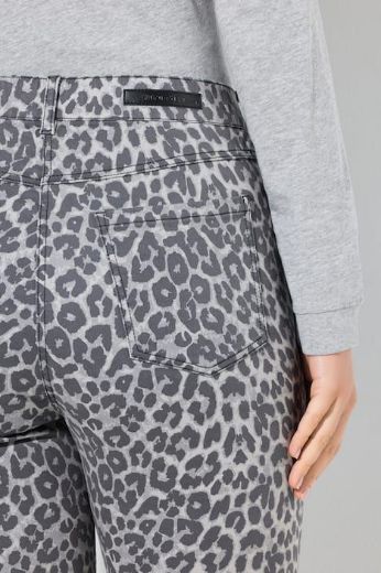 Moda za polnejše Traperice s leopard uzorkom plus velikost, xxl, Ulla Popken in Johann Popken (JP1880)