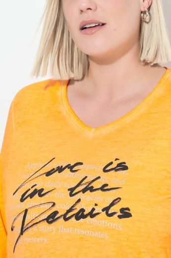 Moda za polnejše Majica 3/4 rukava V ovratnika plus velikost, xxl, Ulla Popken in Johann Popken (JP1880)