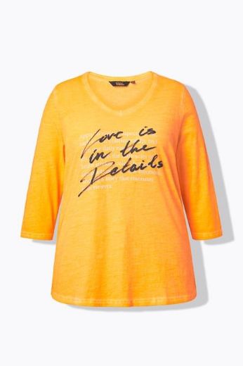 Moda za polnejše Majica 3/4 rukava V ovratnika plus velikost, xxl, Ulla Popken in Johann Popken (JP1880)