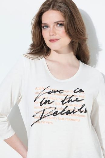 Moda za polnejše Majica 3/4 rukava V ovratnika plus velikost, xxl, Ulla Popken in Johann Popken (JP1880)