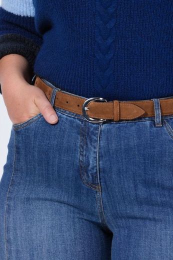 Moda za polnejše Remen od brušene kože plus velikost, xxl, Ulla Popken in Johann Popken (JP1880)