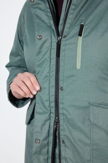 Moda za polnejše Jakna parka s kapuljačom plus velikost, xxl, Ulla Popken in Johann Popken (JP1880)