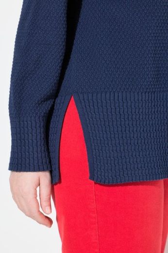 Moda za polnejše Pulover s patentnim zatvaračem povišenog ovratnika plus velikost, xxl, Ulla Popken in Johann Popken (JP1880)