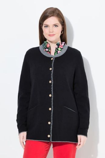 Moda za polnejše Kardigan na kopčanja plus velikost, xxl, Ulla Popken in Johann Popken (JP1880)